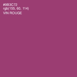 #9B3C72 - Vin Rouge Color Image
